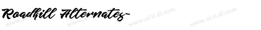 Roadkill Alternates字体转换